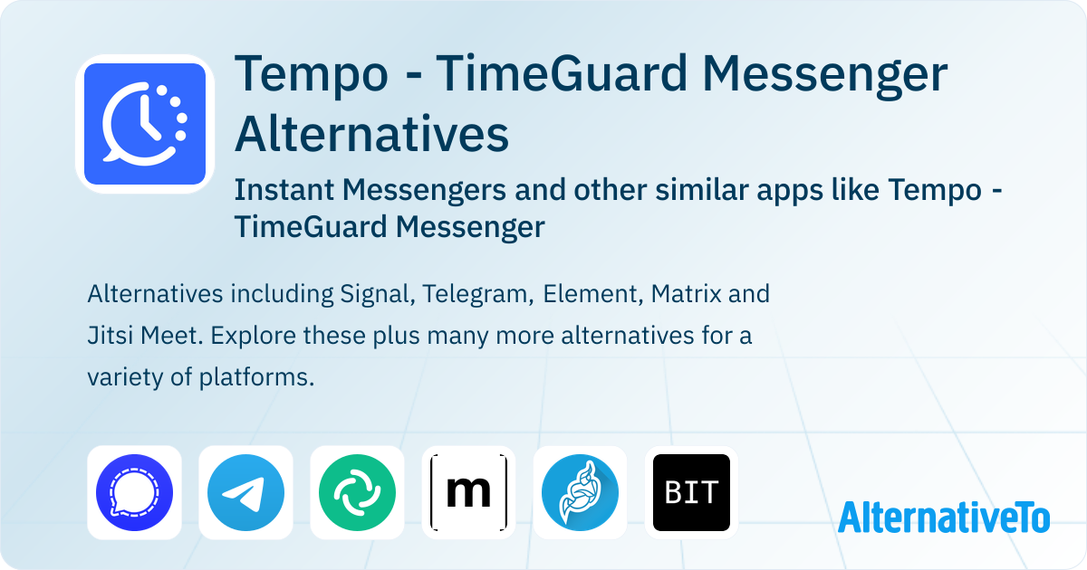 Tempo - TimeGuard Messenger Alternatives: Top 12 Instant Messengers ...