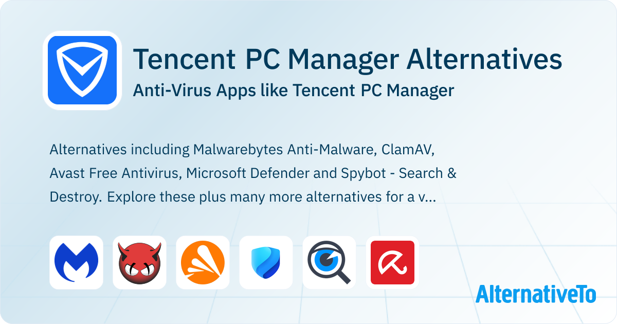 Tencent Computer Manager Tencent PC Manager Alternatives: Top 12 Anti-Virus & Similar Apps ...