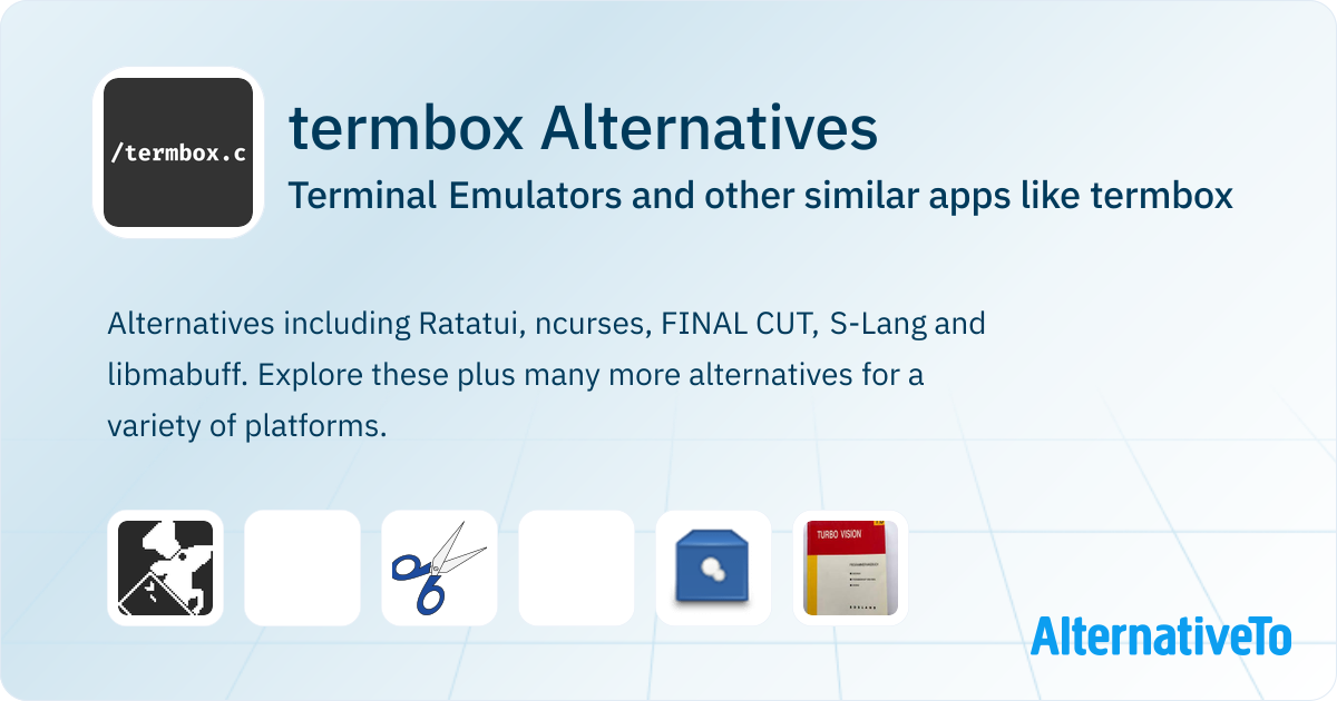 termbox Alternatives: Top 12 Terminal Emulators & Similar Apps ...