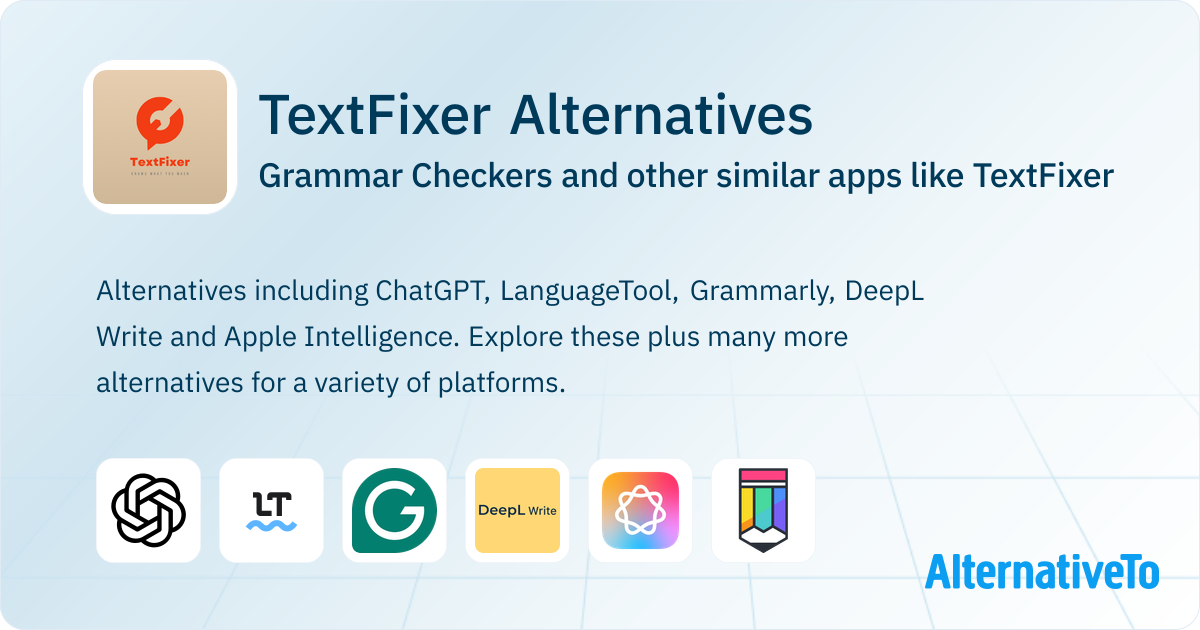 Text Fixer TextFixer Alternatives: Top 8 Grammar Checkers & Similar Apps ...