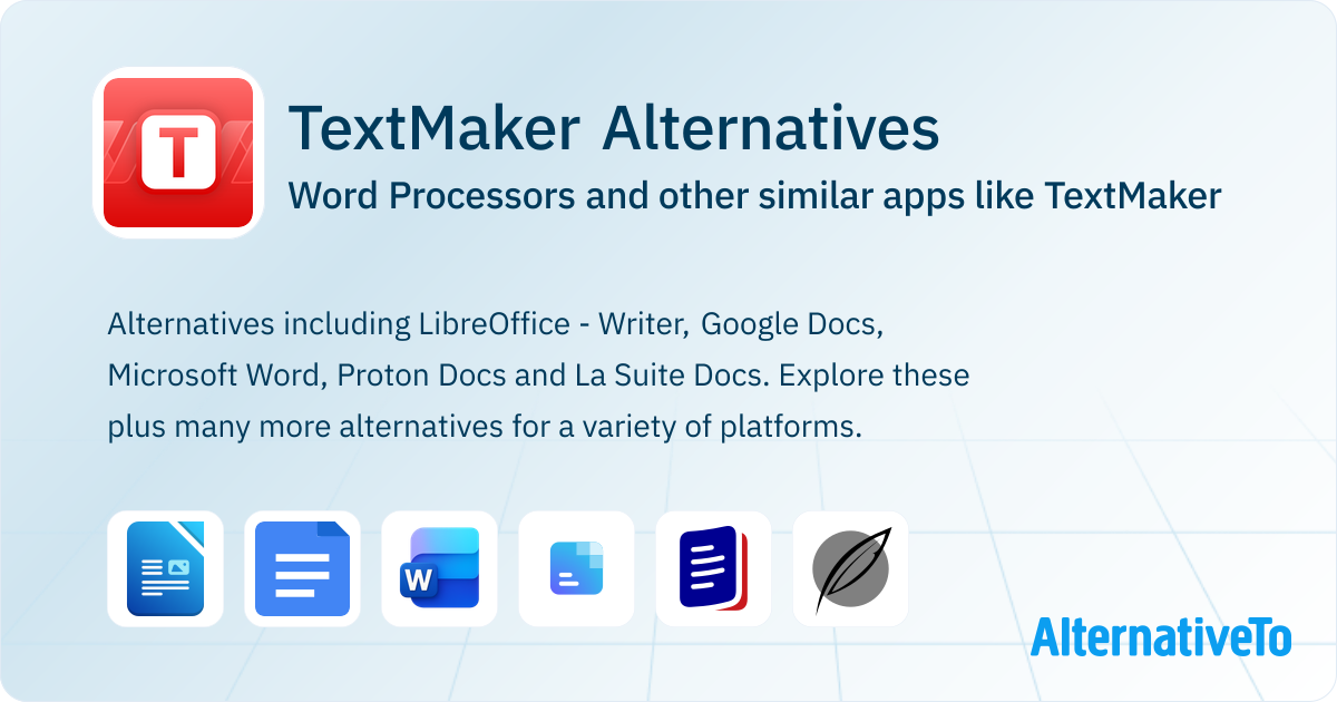 TextMaker Alternatives: Top 12 Word Processors & Similar Apps ...