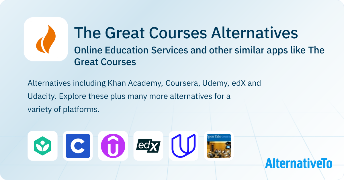 The Great Courses Alternatives: Top 24 Online Education Services ...