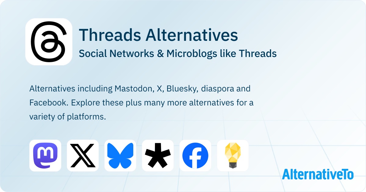Threads Alternative Great Threads Alternatives: Top Social Networks & Microblogs in 2026 ...