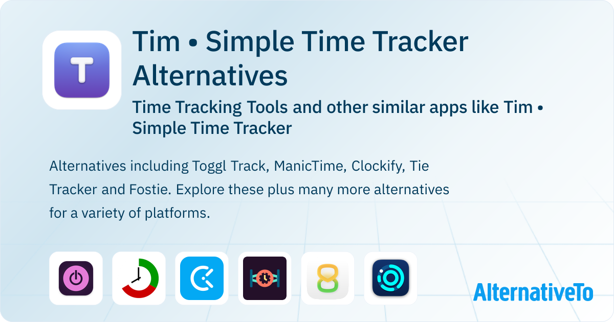 Tim • Simple Time Tracker Alternatives: Top 12 Time Tracking Tools ...
