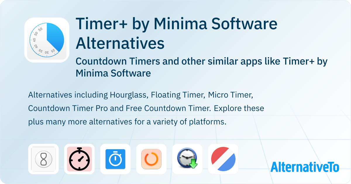 Timer+ by Minima Software Alternatives: Top 12 Countdown Timers ...