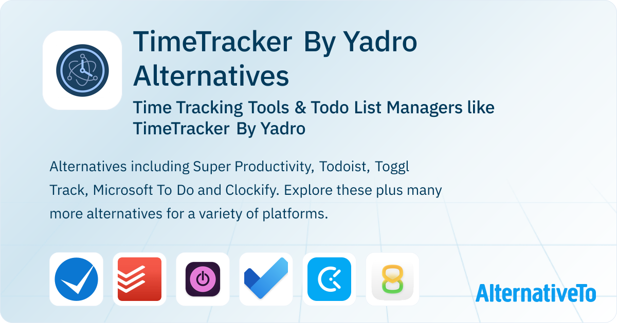 TimeTracker By Yadro Alternatives: Top 15 Time Tracking Tools ...