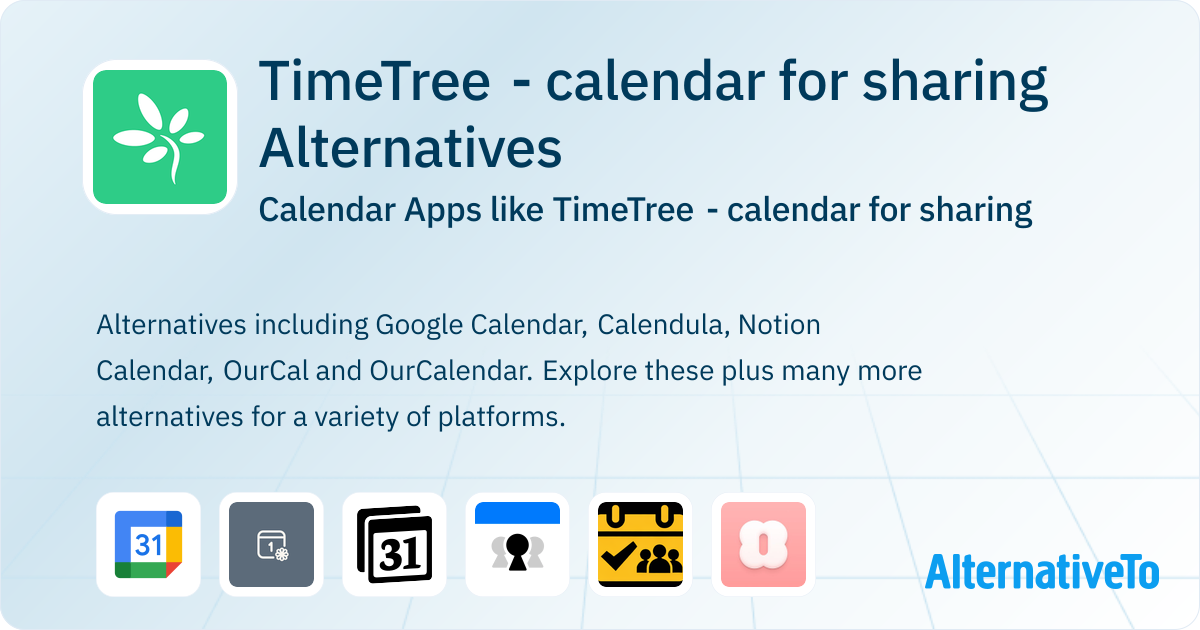TimeTree - calendar for sharing Alternatives: Top 12 Calendar & Similar ...
