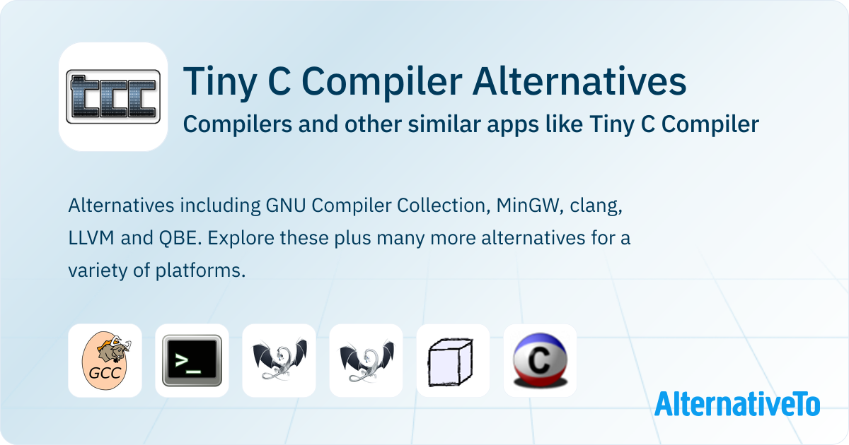 Tiny C Compiler Alternatives: Top 9 Compilers & Similar Apps ...