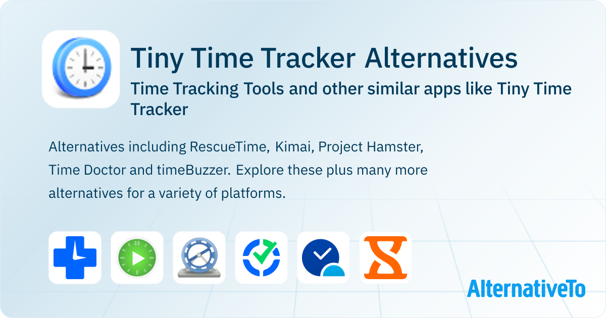 Tiny Time Tracker Alternatives: Top 12 Time Tracking Tools & Similar ...