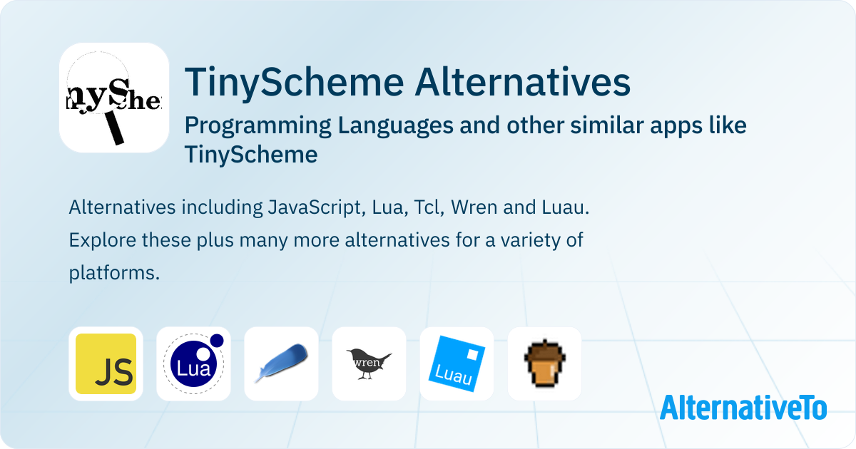 Tiny Programming Language TinyScheme Alternatives: Top 14 Programming Languages & Similar Apps ...