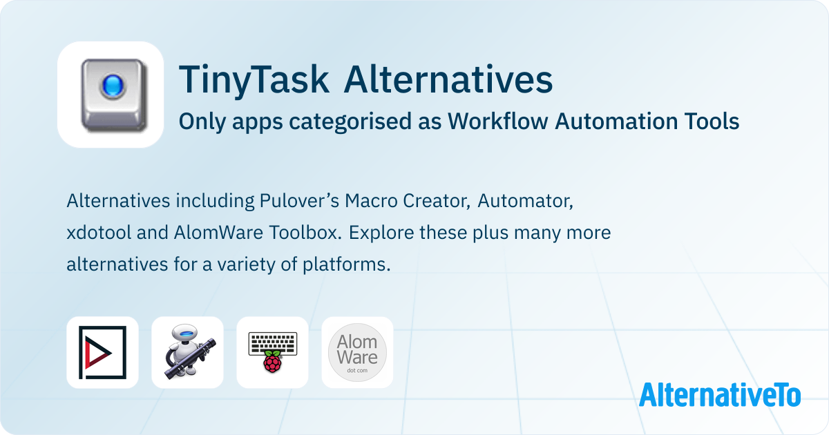 Tinytask Explained TinyTask Alternatives: Top 4 Workflow Automation Tools | AlternativeTo
