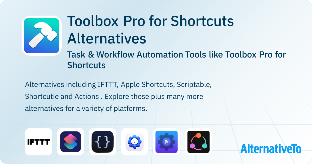 Toolbox Pro for Shortcuts Alternatives: Top 13 Task Automation Apps ...