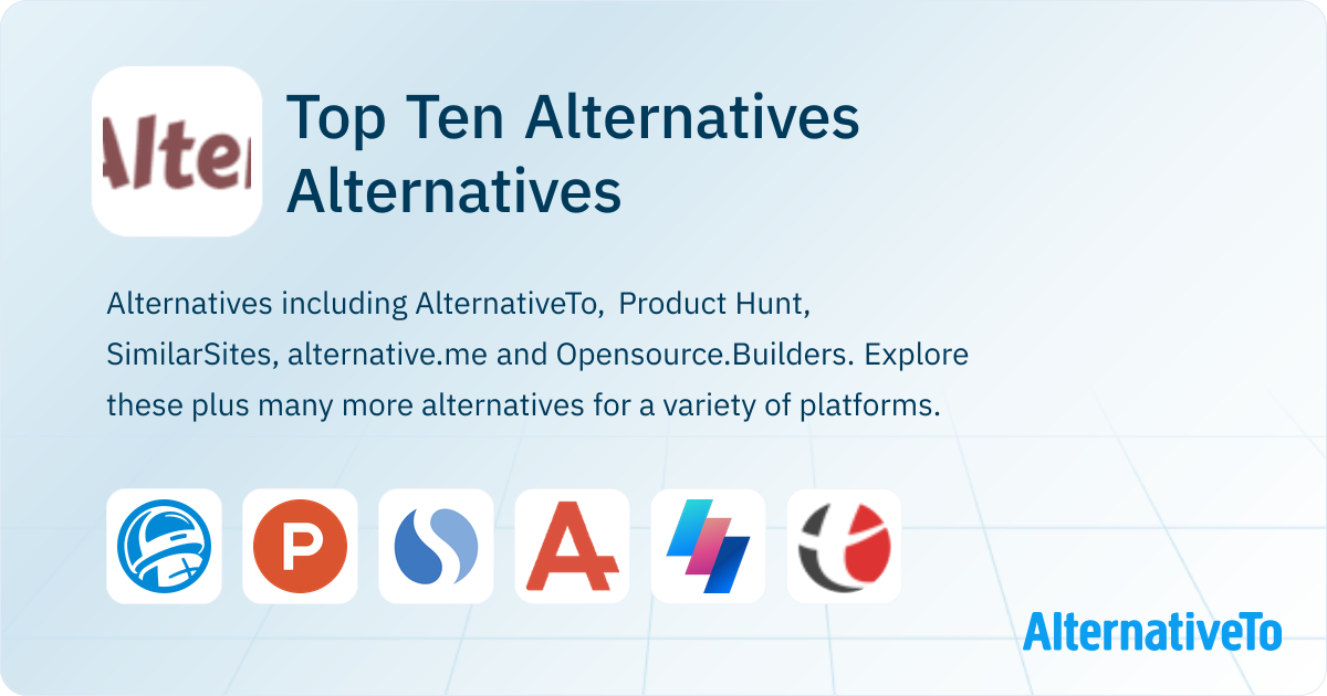 Top Ten Alternatives Alternatives - Explore Similar Apps & Services ...