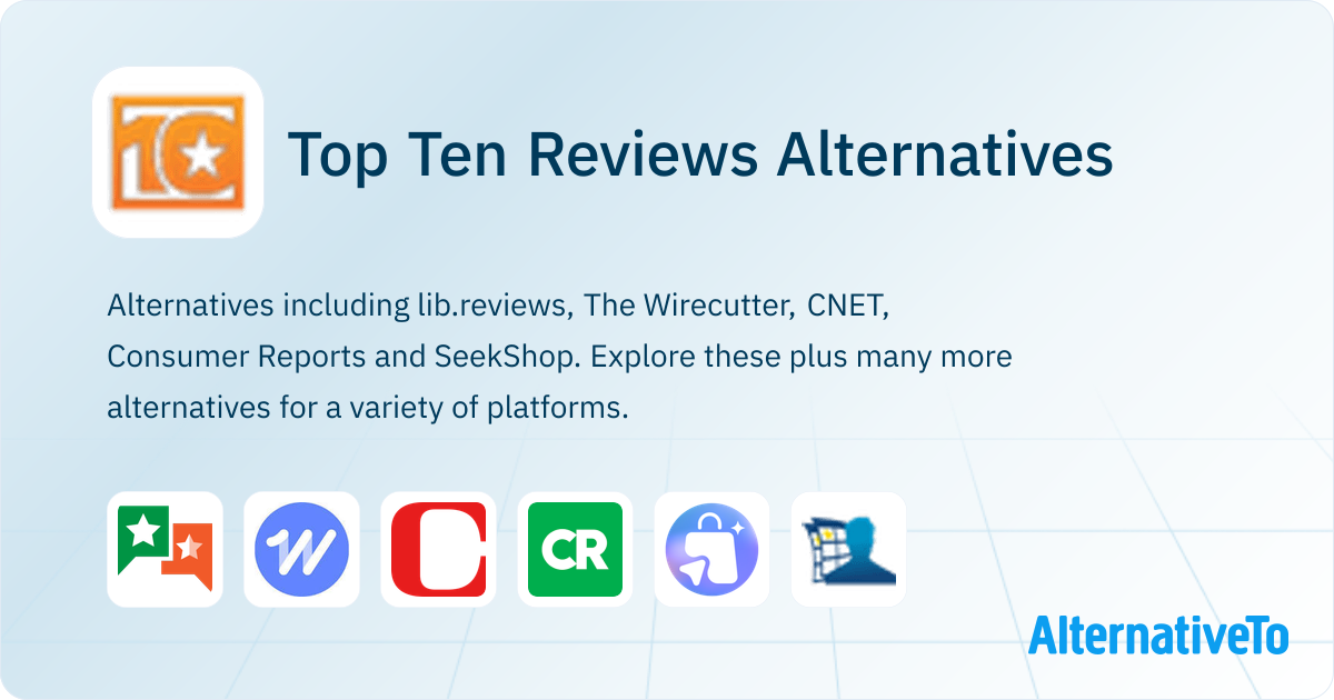 Top Ten Reviews Alternatives - Explore Similar Sites & Apps | AlternativeTo