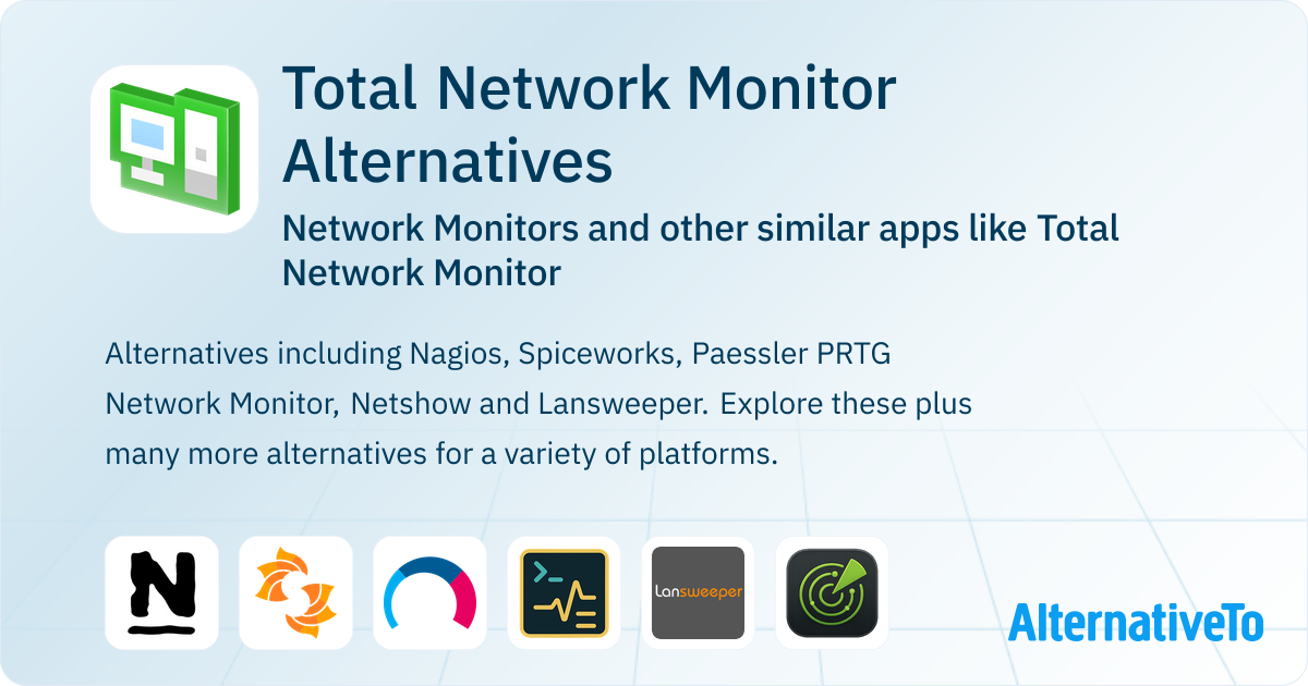 Total Network Monitor Alternatives: Top 12 Network Monitors & Similar ...
