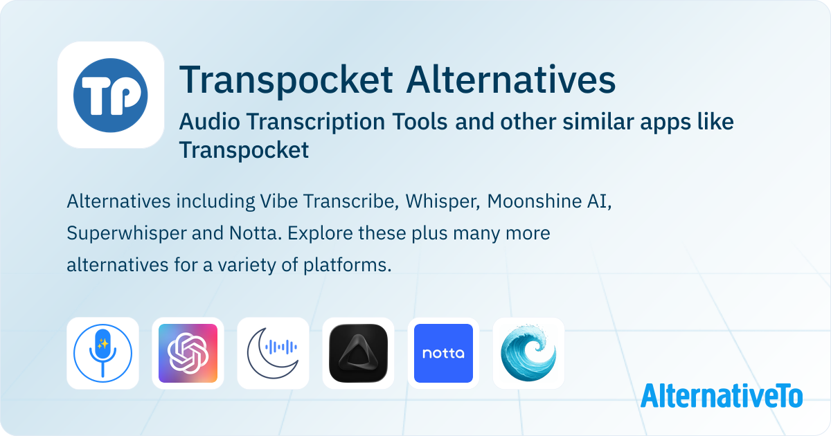 Transpocket Alternatives: Top 6 Audio Transcription Tools & Similar ...
