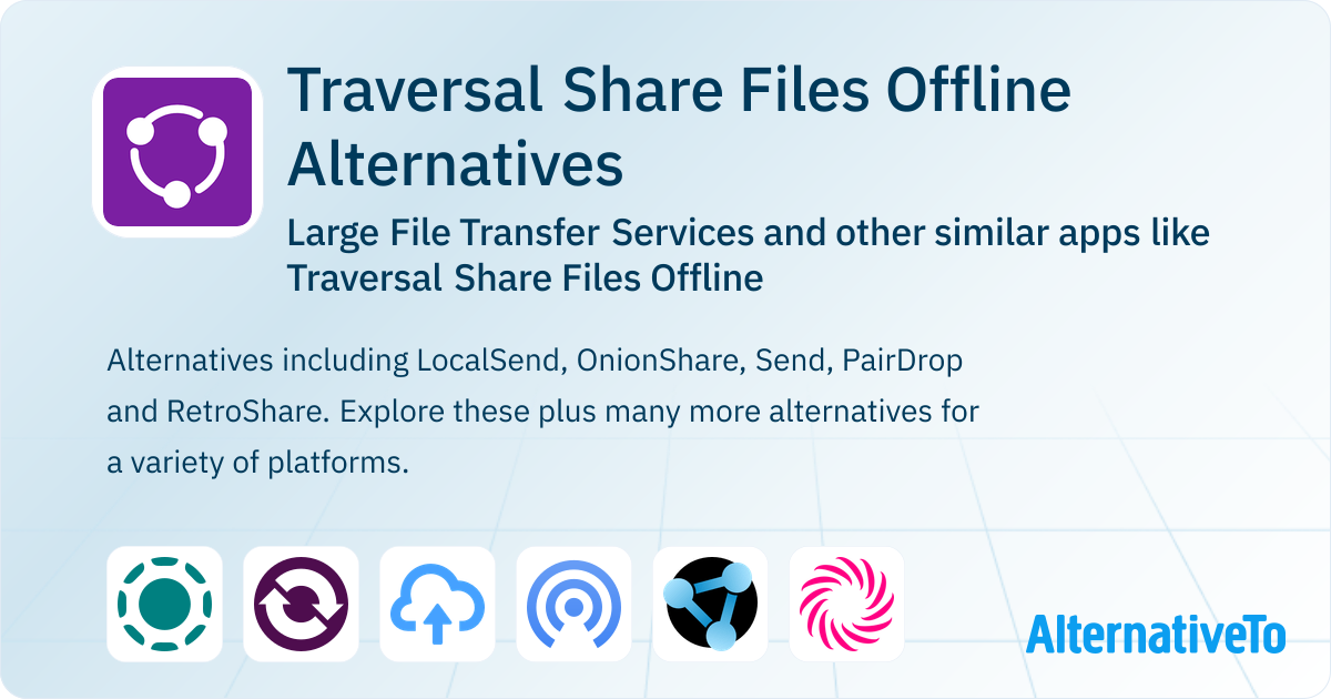 Traversal Share Files Offline Alternatives: Top 12 Large File Transfer ...