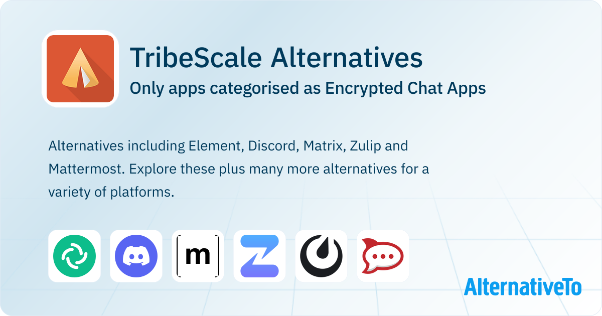 TribeScale Alternatives: Top 14 Encrypted Chat Apps | AlternativeTo