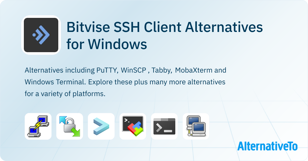 Bitvise SSH Client Alternatives for Windows: Top 12 Terminal Emulators ...