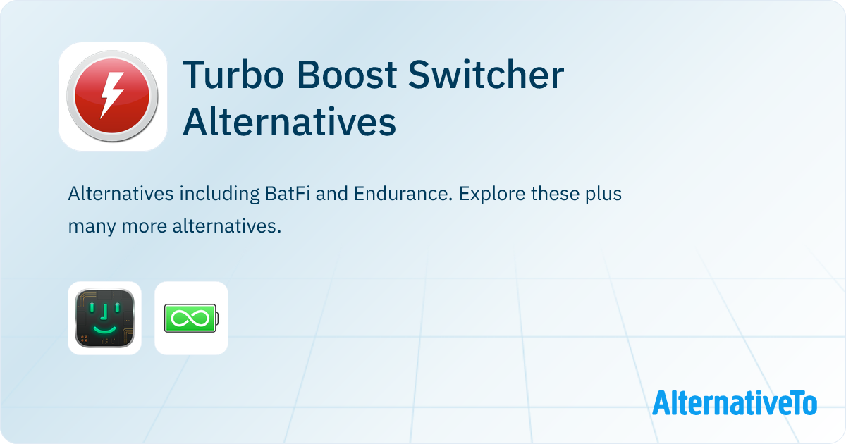 Turbo Boost Switcher Alternatives - Explore Similar Software ...