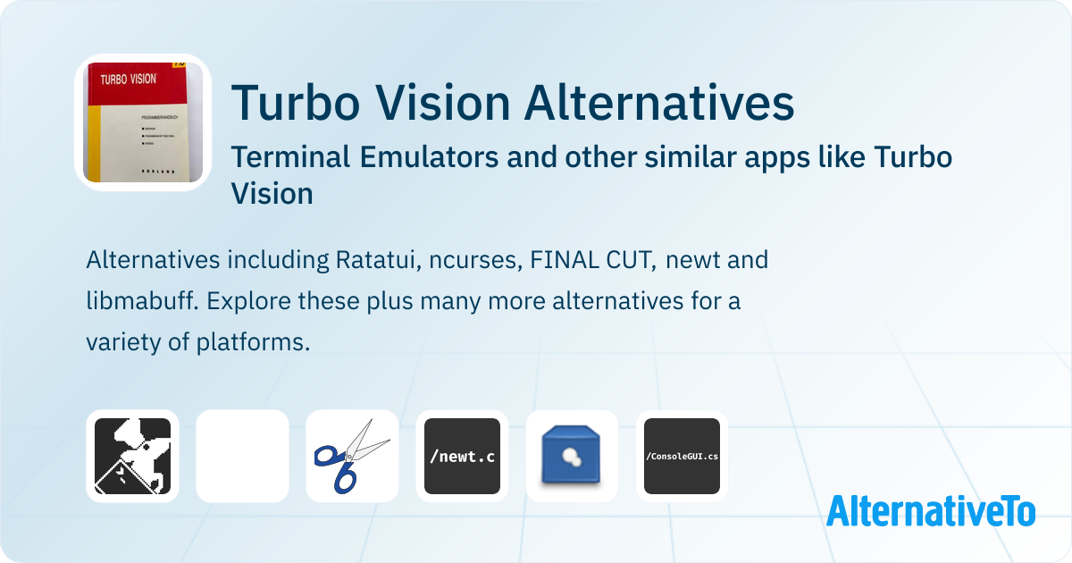 Turbo Vision Alternatives: Top 12 Terminal Emulators & Similar Apps ...