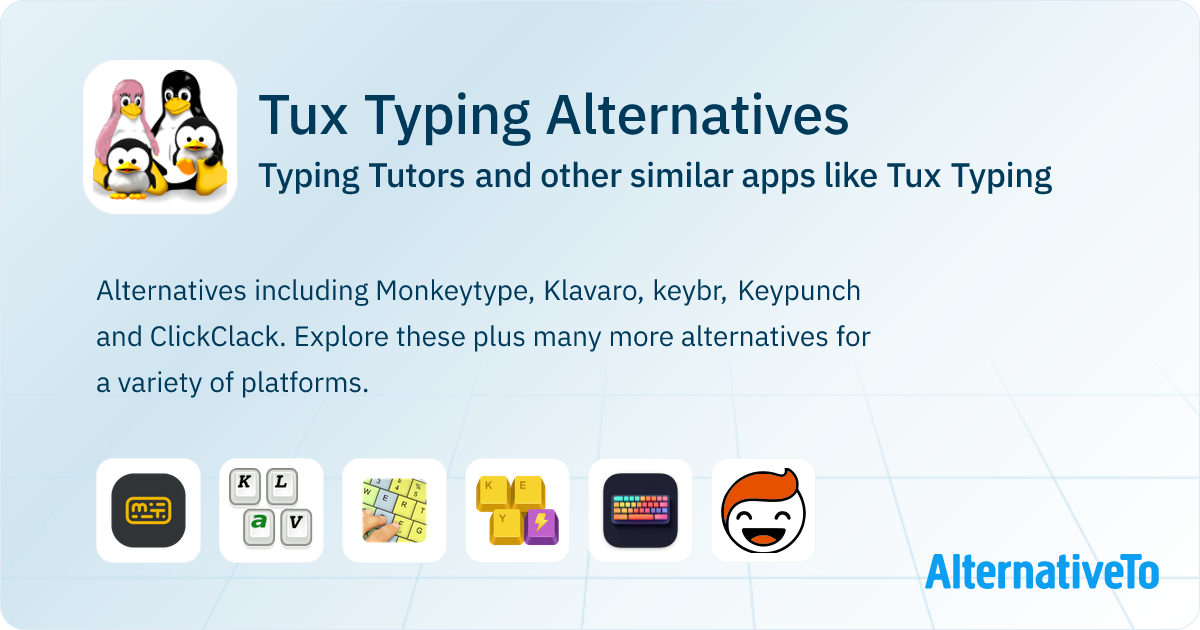 Tux Typing Alternatives: Top 12 Typing Tutors & Similar Apps ...