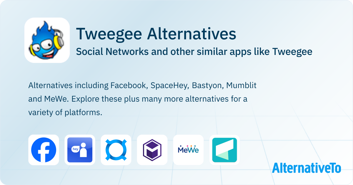 Tweegee Tweegee Alternatives: Top 15 Social Networks & Similar Websites ...