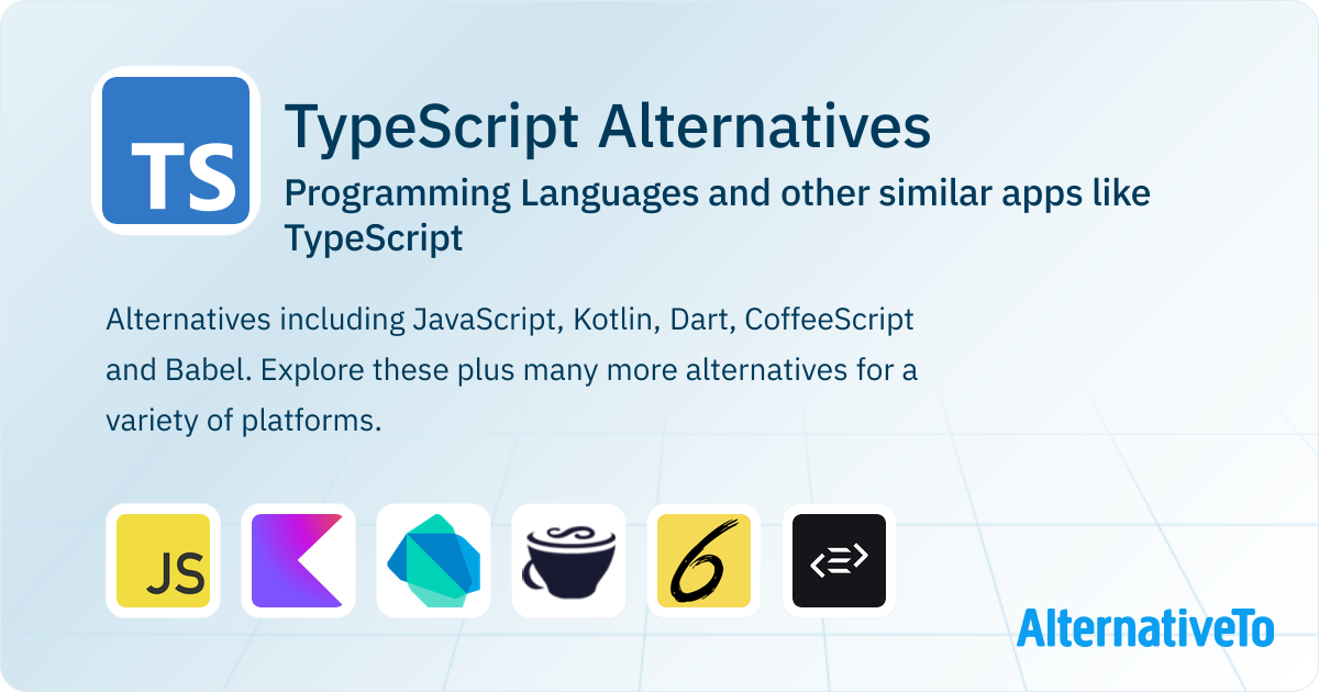 Typescript Like Java TypeScript Alternatives: Top 15 Programming Languages & Similar Apps ...