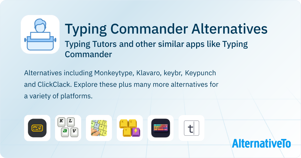 Typing Commander Alternatives: Top 12 Typing Tutors & Similar Apps ...