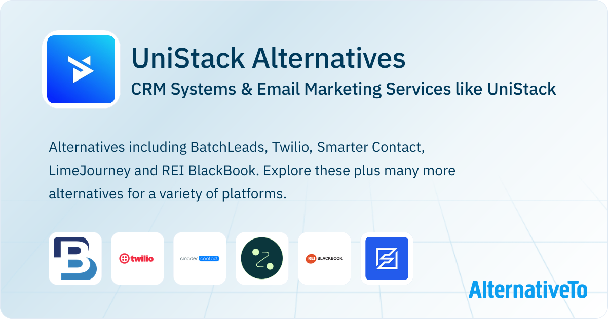 Unistack Service UniStack Competitors: Top 12 Alternative CRM Systems | AlternativeTo