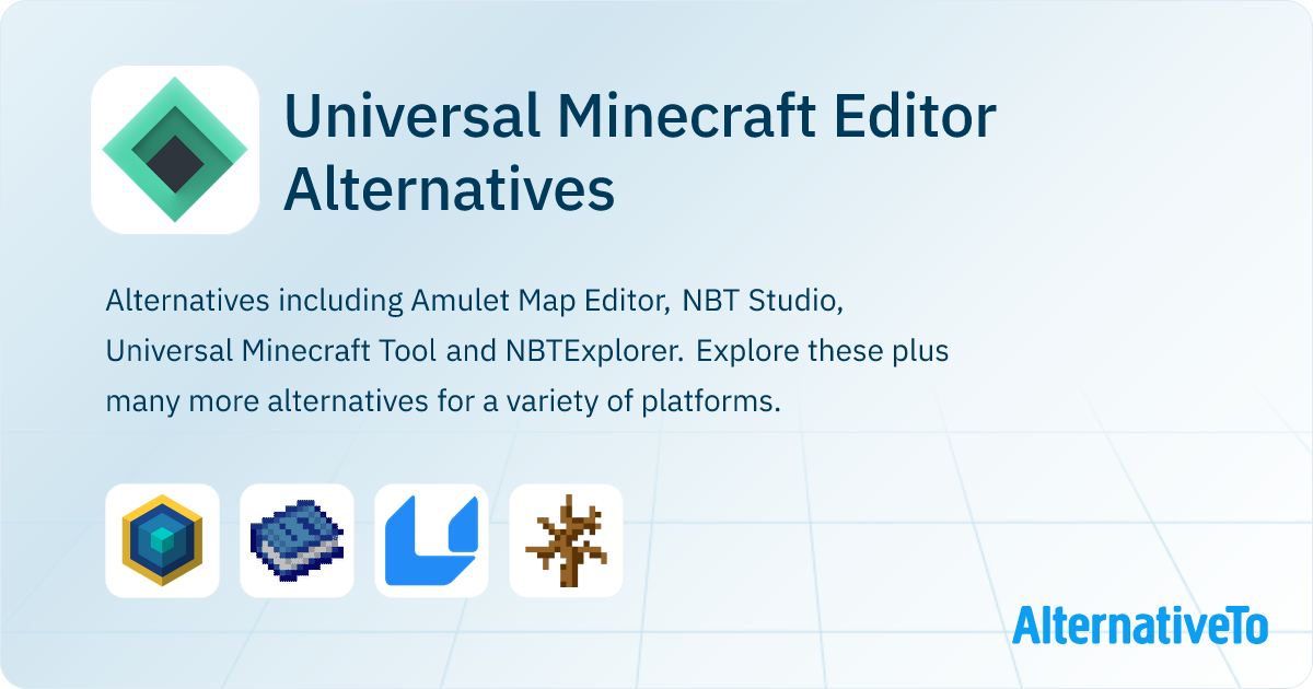 Universal Minecraft Editor Alternatives - Explore Similar Software ...