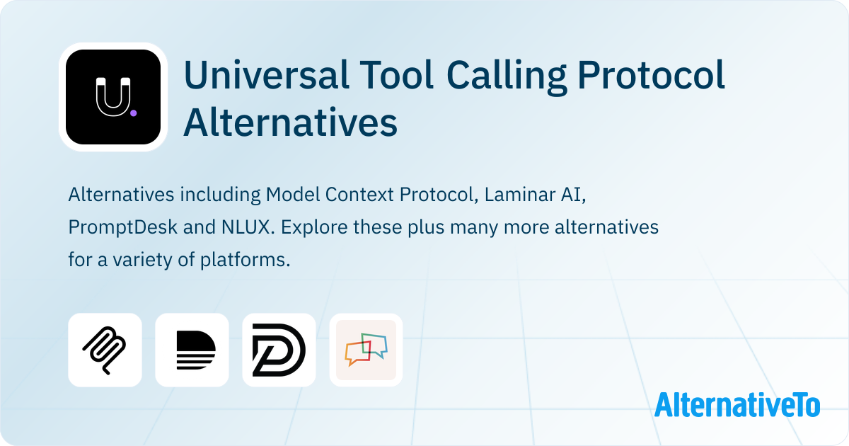 Universal Tool Calling Protocol Alternatives - Explore Similar Sites ...