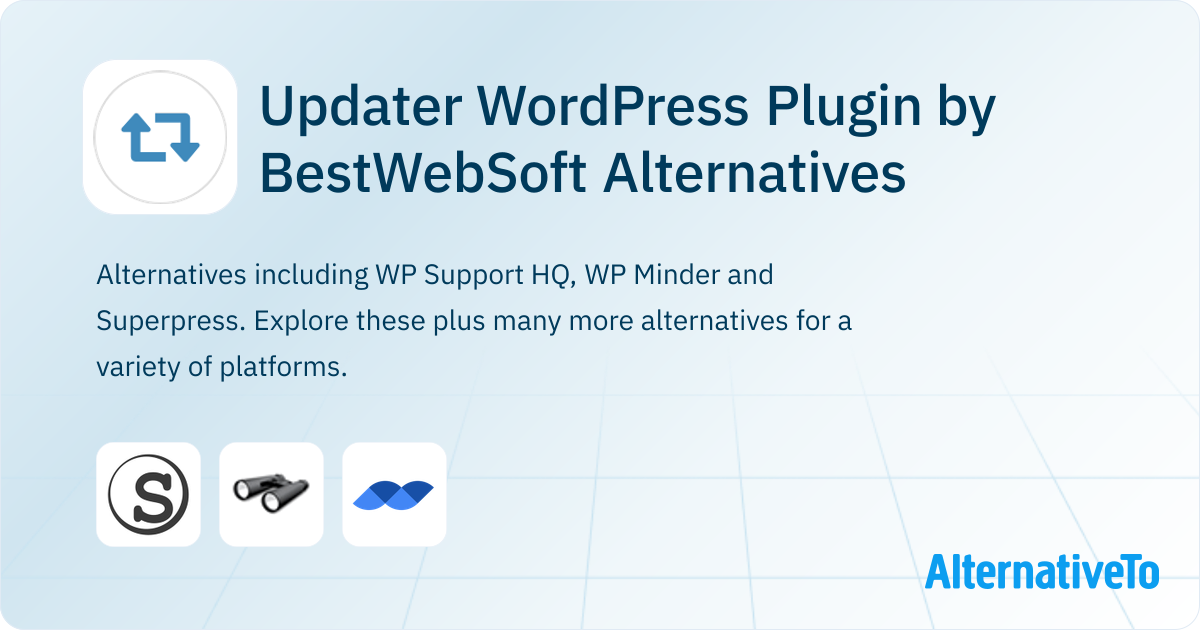 Updater WordPress Plugin by BestWebSoft Alternatives - Explore Similar ...