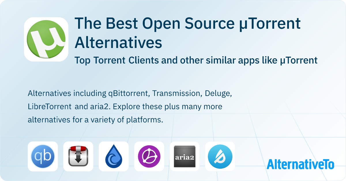 Open Source µTorrent Alternatives: Top 12 Torrent Clients | AlternativeTo