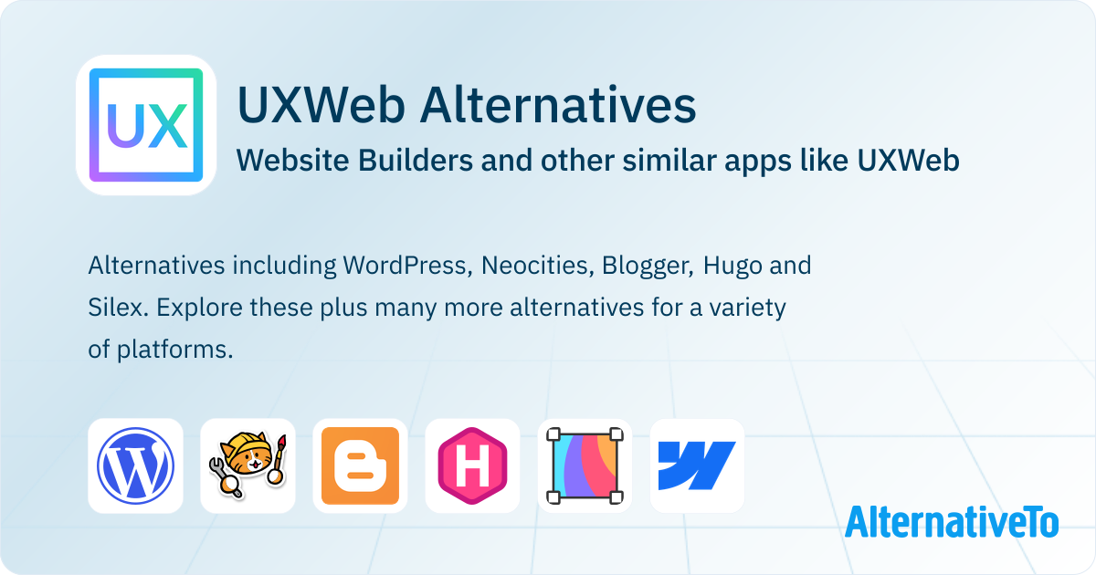 UXWeb Alternatives: Top 12 Website Builders & Similar Apps | AlternativeTo
