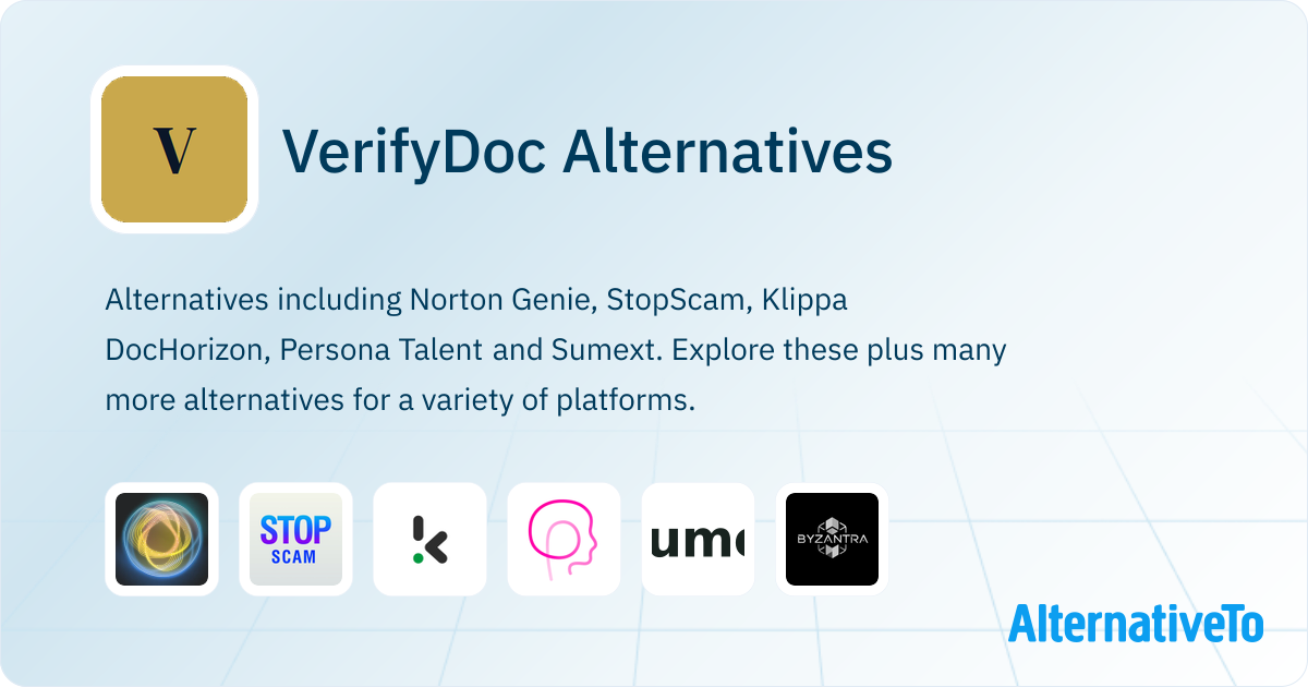 VerifyDoc Alternatives - Explore Similar Sites & Apps | AlternativeTo