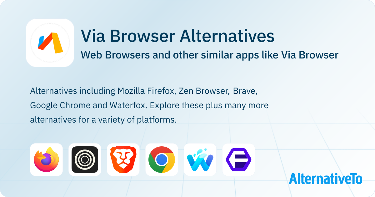 Vio Browser Via Browser Alternatives: Top 12 Web Browsers & Similar Apps ...