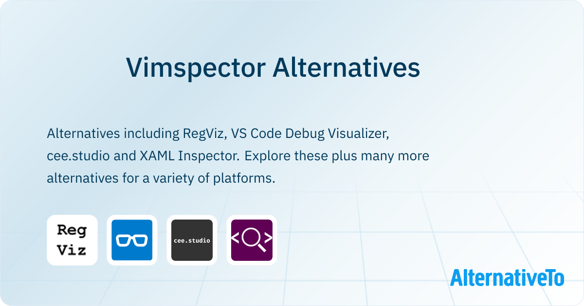 Vimspector Alternatives - Explore Similar Software | AlternativeTo