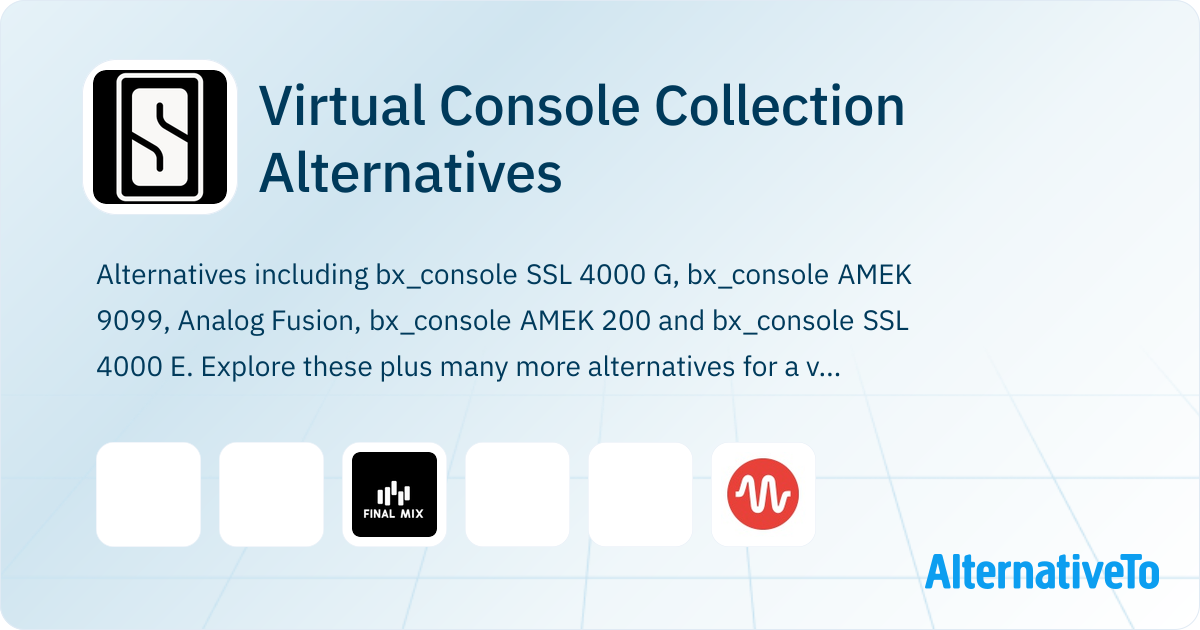 Virtual Console Collection Alternatives - Explore Similar Software ...