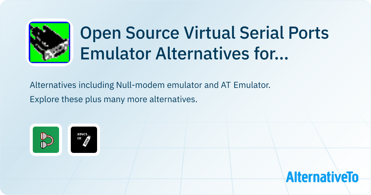 Serial Modem Emulator Open Source Virtual Serial Ports Emulator Alternatives for Windows ...