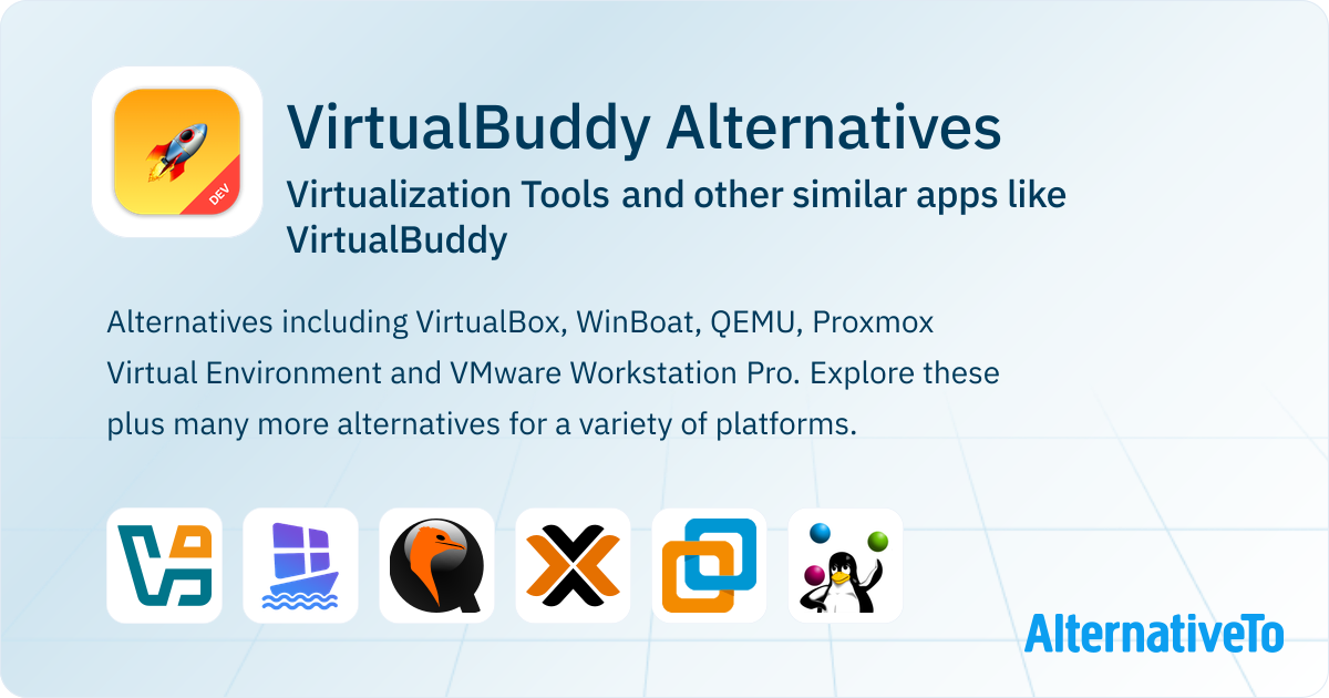Virtual Buddy Support VirtualBuddy Alternatives: Top 12 Virtualization Tools & Similar Apps ...