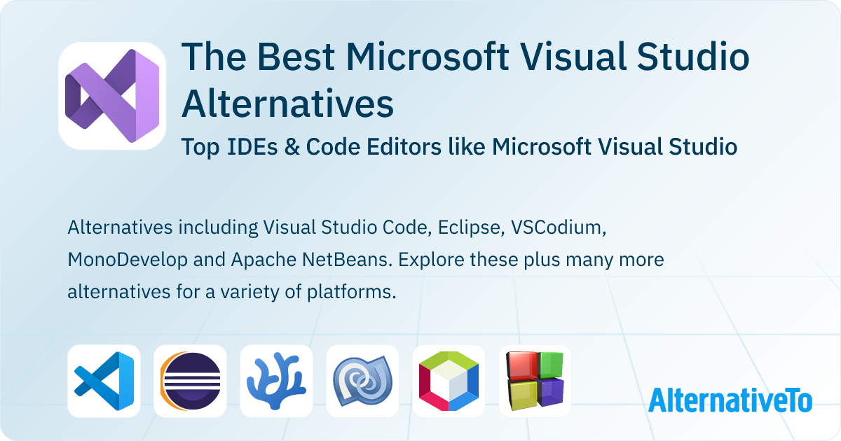Best Microsoft Visual Studio Alternatives: Top IDEs in 2025 | AlternativeTo
