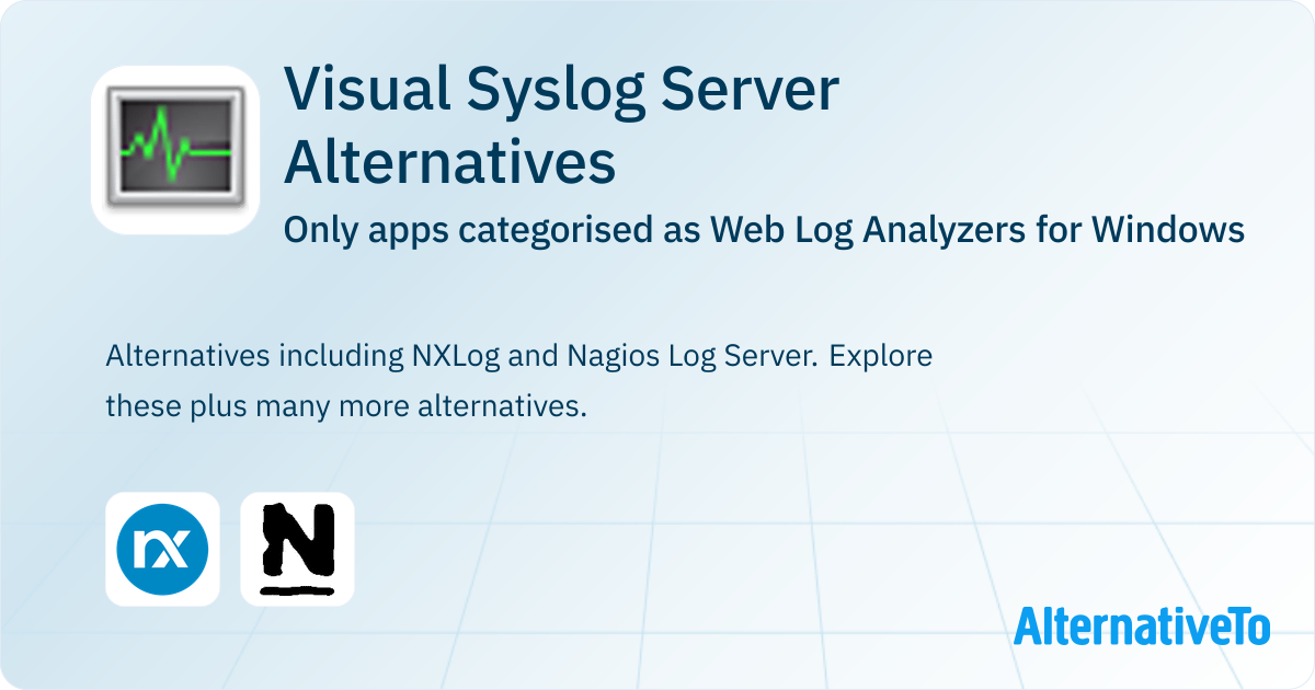 Visual Syslog Server Alternatives for Windows: Top 2 Web Log Analyzers ...