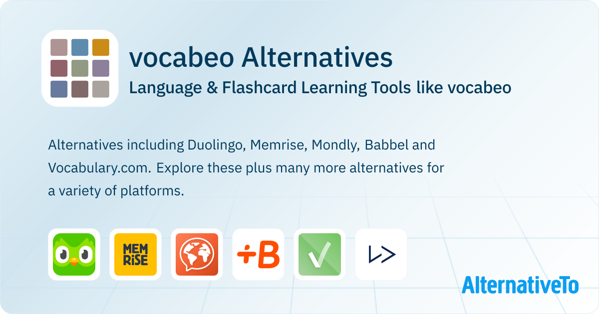 vocabeo Alternatives: Top 22 Language Learning Tools | AlternativeTo
