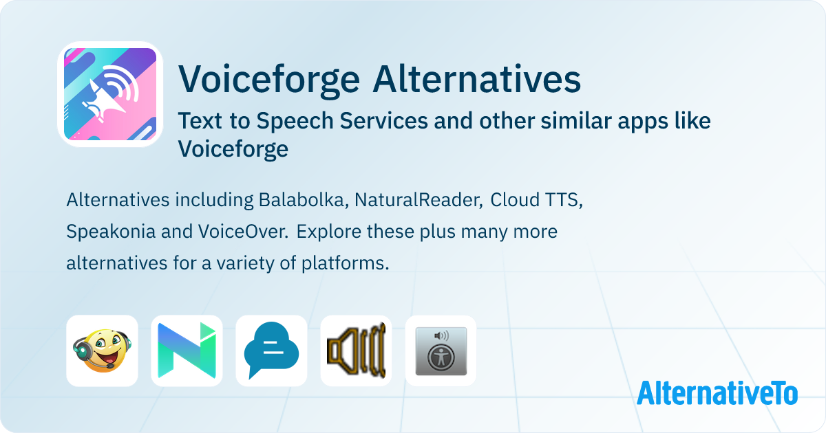 Voiceforge Alternatives: Top 5 Text to Speech Services & Similar Apps ...