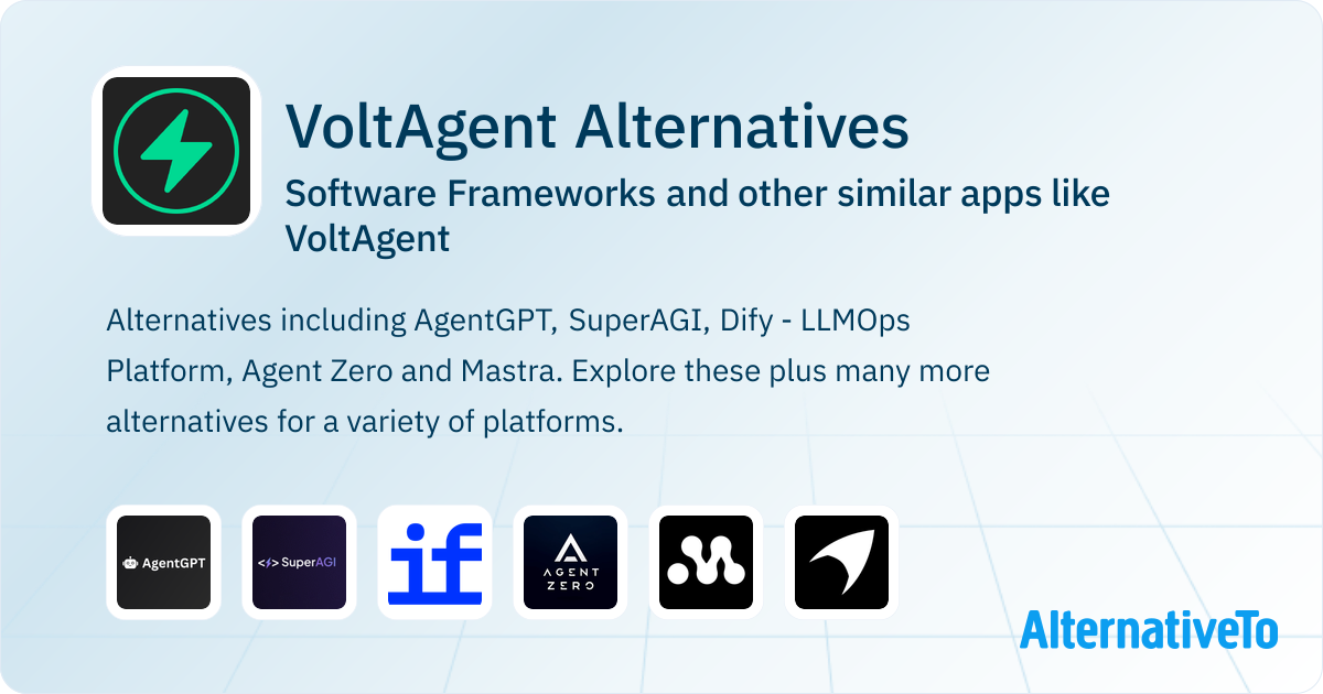 VoltAgent Alternatives: Top 14 Software Frameworks & Similar Apps ...