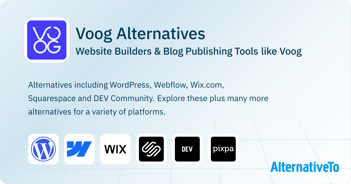 Voog Alternatives: Top 12 Website Builders | AlternativeTo