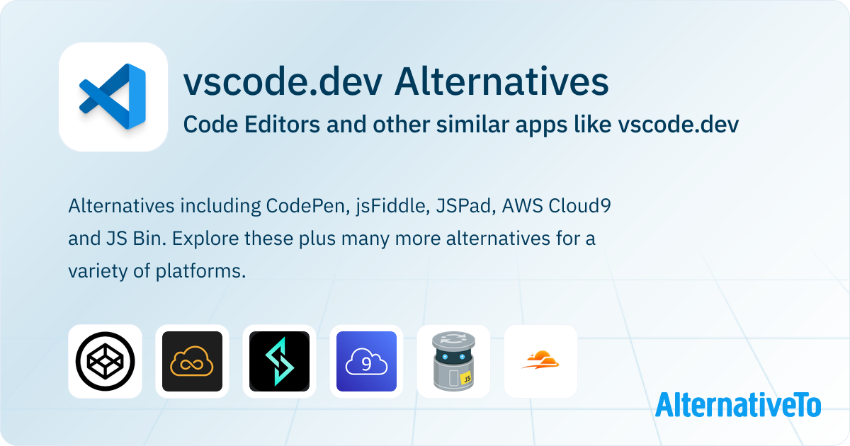 vscode.dev Alternatives: Top 12 Code Editors & Similar Apps | AlternativeTo