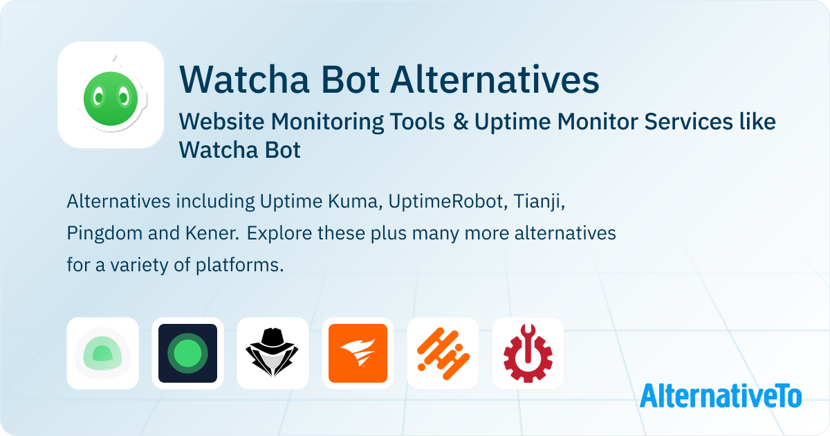 Watcha Example Watcha Bot Alternatives: Top 12 Website Monitoring Tools | AlternativeTo