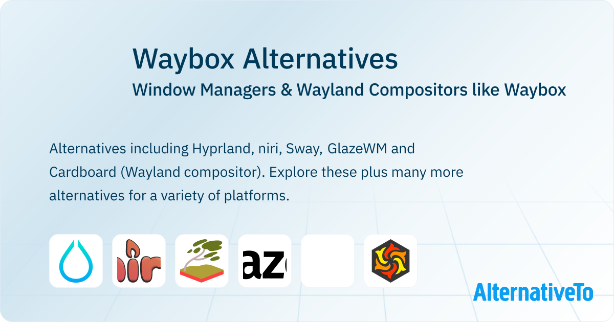 Waybox Alternatives: Top 12 Window Managers | AlternativeTo